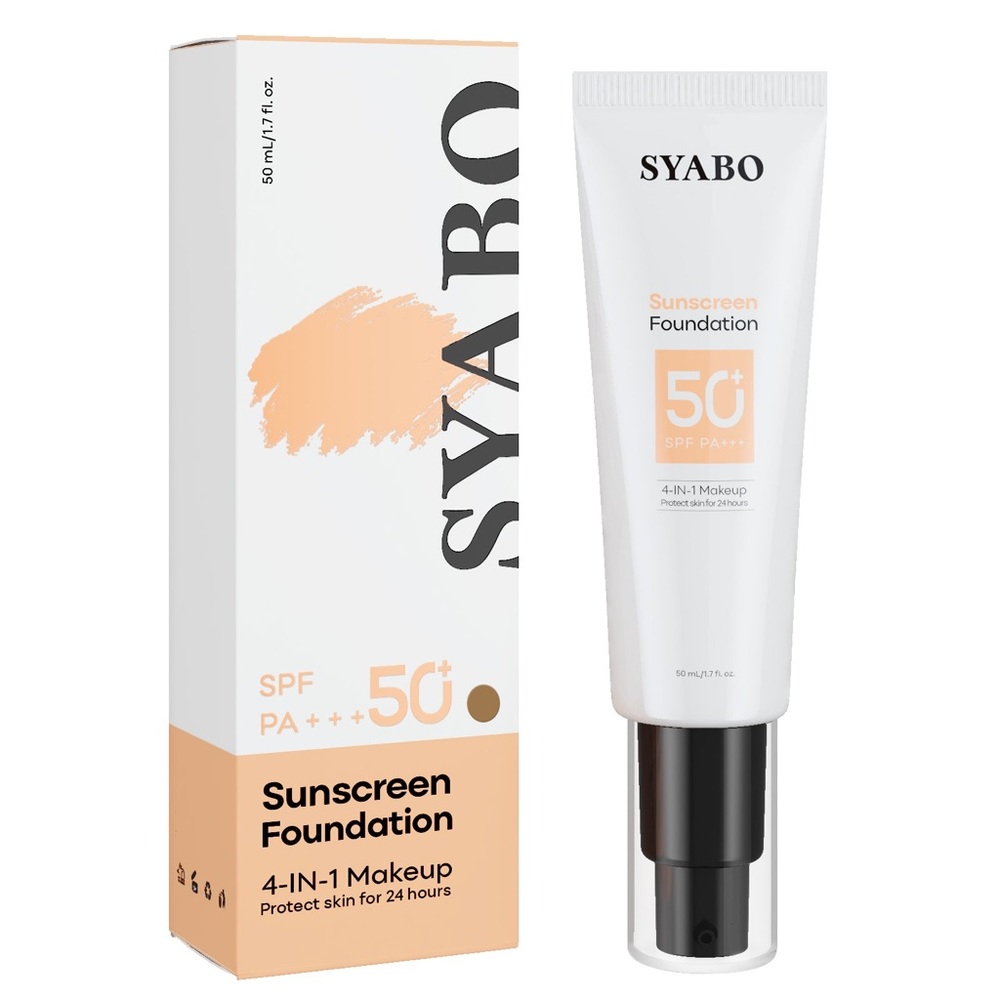 SYABO Sunscreen Foundation SPF 50+ Beige Color